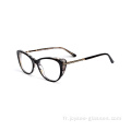 Fashion Nouveau stock Full Rim Cat Eye Acetate Eyeglass Frames